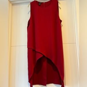 Red sleeveless top- goes great with leggings or capri pants.